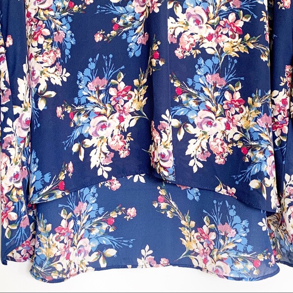 SAMI & JO PLUS Boho Floral Ruffle Sleeve Blouse - Picture 5 of 7